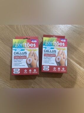 🦶 2 pack 48 each ZenToes callus cushions.
